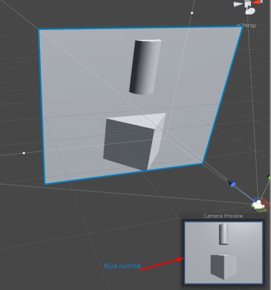 blue square outlining the white plane - Visartech Blog